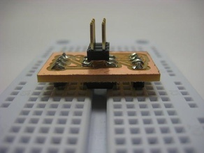 attiny4585 fai adaptateur d'autres attiny85 carte de circuit imprimé pcb avr 3d print model - Mito3D