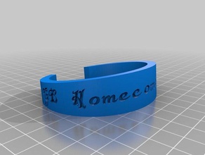 homecoming like nerd bracelets customized 3d print model - Mito3D