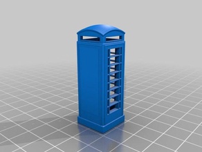 britânico caixa de telefone varreduras réplicas inglaterra reino unido 3d print model - Mito3D