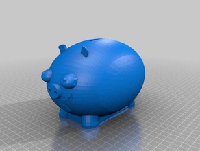 sparschwein printablebase mechanisch ist - Spielzeug mc druckbar piggy bank 3d print model - Mito3D