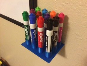 dry-erase expo marker stand office board dry erase holder pen stationary white whiteboard 3d print model - Mito3D