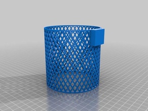 clip-on basket ikea kura bed containers bedroom hanging 3d print model - Mito3D