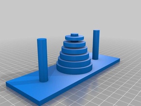 mon personnalisée de la tour hanoï puzzles 3d print model - Mito3D