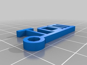 tom Anahtarlık özelleştirilmiş 3d print model - Mito3D