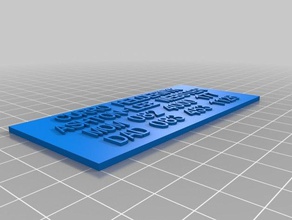 a1 signs logos customized 3d print model - Mito3D