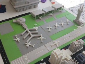 3dfactory airport toys games airplane 3d print model - Mito3D
