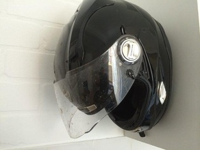 motorcycle helmet wall bracket hobby 3d print model - Mito3D