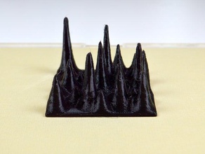 Stalagmiten 123d sculpt drucken tests 3d print model - Mito3D