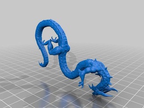sibérie dragon 3d l'impression 3d print model - Mito3D