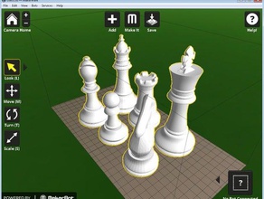 chess board game 3d print model - Mito3D