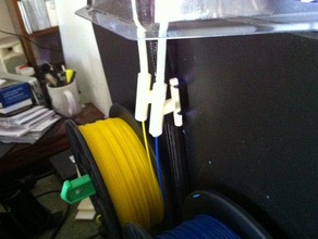 filament tube holder replicator 2x 3d printer accessories 3d print model - Mito3D