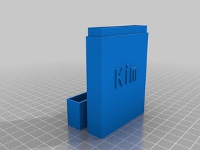 kim titulaire de la carte bureau personnalisé 3d print model - Mito3D