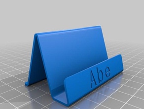 abe business card holder containers customized 3d print model - Mito3D