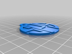 mi monograma personalizado colgante de varios bucles joyería 3d print model - Mito3D