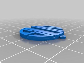 mi monograma personalizado colgante de varios bucles joyería 3d print model - Mito3D