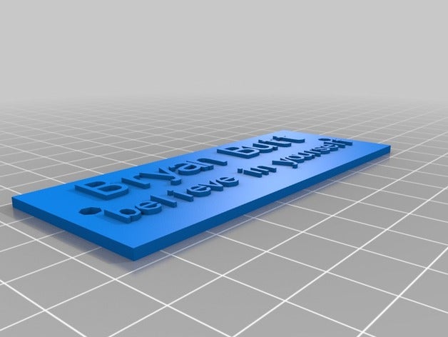 custom nameplate 2 accessories customized 3D print model - Mito3D