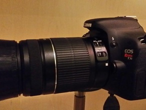 capuchon d'objectif canon rebel t3i 58mm de la caméra le couvercle soleil 3d print model - Mito3D