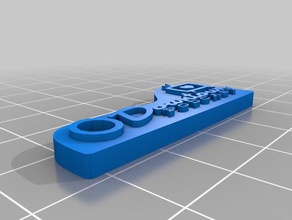 downtown podcast keyring 3d printing 3d print model - Mito3D