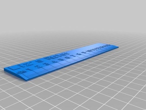 liz regla de la oficina personalizado 3d print model - Mito3D