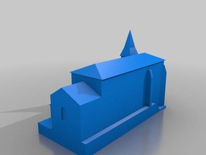 kilise eliza Museo arluzea binalar yapılar şehrin ana iş alanlarına baskça kilisesi'ni ülke euskal herria 3d print model - Mito3D