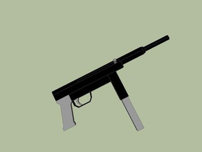1fd andere 9mm gun smg 3d print model - Mito3D