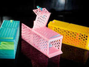 friendly mousetrap fully printable pets bait catch humane rodent 3d print model - Mito3D