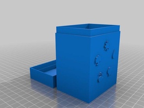basic-mtg deck box Spiele angepasst 3d print model - Mito3D