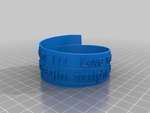 bracelet amado mio art personnalisé 3d print model - Mito3D