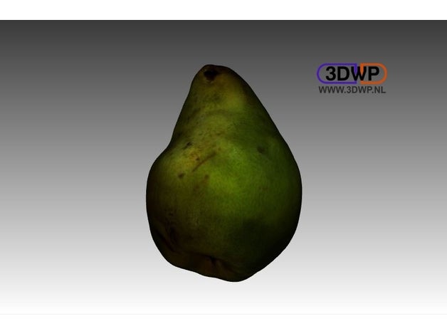 armut renk 3d tarama gıda iç tarayıcı artec mht modeli renkli meyve 3D print model - Mito3D