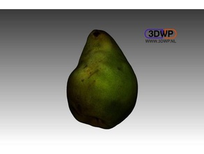 armut renk 3d tarama gıda iç tarayıcı artec mht modeli renkli meyve 3d print model - Mito3D