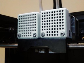 replicatore di coperchio della ventola 3d la stampante parti dieter rams facile guardia pigro 3d print model - Mito3D