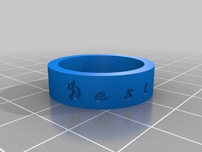 bae anéis personalizado 3d print model - Mito3D