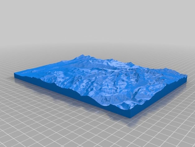 tuolumne meadows mt lyell 3d topo sport all'aperto 3D print model - Mito3D