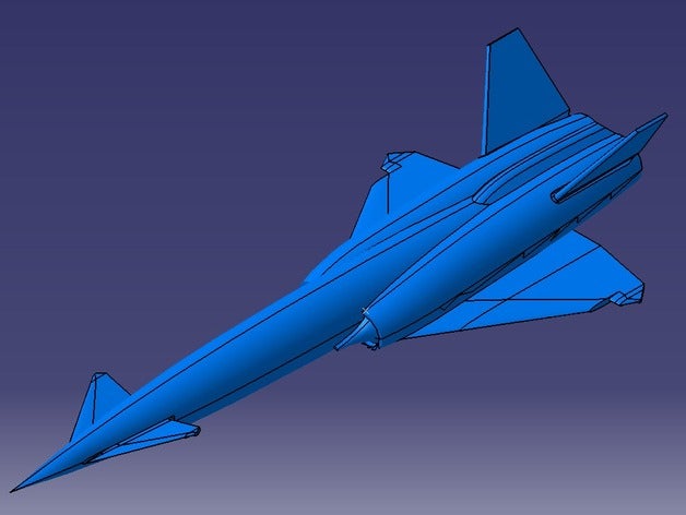 xsm-64 navaho slam i veicoli 1950 missile da crociera razzo 3D print model - Mito3D