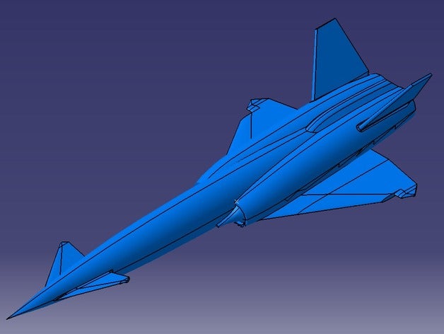 xsm-64 navajo slam vehículos De la década de 1950 los misiles crucero cohete 3D print model - Mito3D