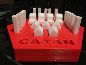 catan pièce titulaire jeux 3d print model - Mito3D