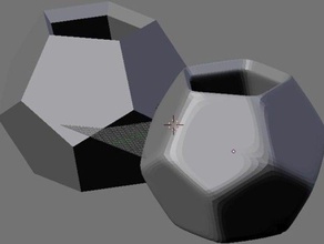 d12 shotglasses other kitchen blender cup dodecahedron household 3d print model - Mito3D