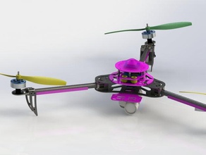 meine Zeichnung talon tricopter extra jammi rc Fahrzeuge apm arducopter multiwii 3d print model - Mito3D