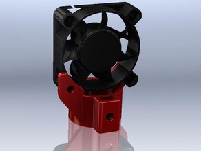 solidoodle 50mm pour ventilateur de pvc-tuyau 3d l'impression sd3 3d print model - Mito3D