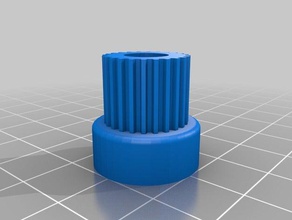 my customized parametric pulley 8mm gt2 24t 3d printer parts 3d print model - Mito3D