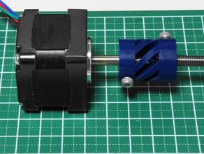 parametric shaft coupling5mm6mm converted 5mm 3d printer parts foldarap huxley reprap 3d print model - Mito3D