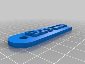 güneşli Anahtarlık organizasyon özelleştirilmiş 3d print model - Mito3D