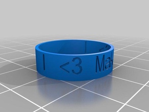 mi personalizados anillo interior anillos 3d print model - Mito3D