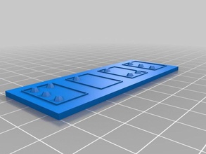 parametric braille name plateskeyrings organization customizer challenge useful 3d print model - Mito3D