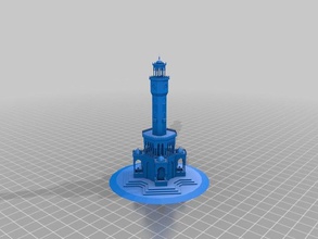 torre del reloj de izmir los edificios estructuras 3d sketchup símbolo turquía 3d print model - Mito3D