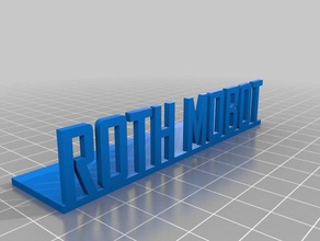 romo logotipo da plataforma sinais logotipos roth mobot 3d print model - Mito3D