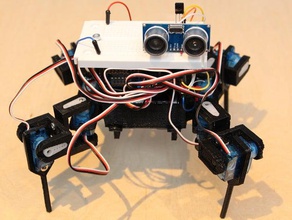 modpack quadrupede mini la robotica spina dorsale contenitore di batteria 3d print model - Mito3D