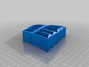 corsair shape screw box tool holders boxes logo 3d print model - Mito3D