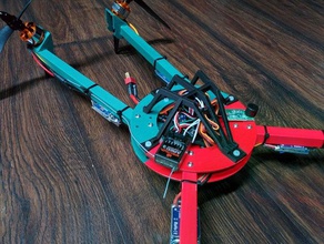 gölgelik 35mm fc adaptörü anycopter multirotor hub kit rc araç quadcopter v-kuyruk 3d print model - Mito3D