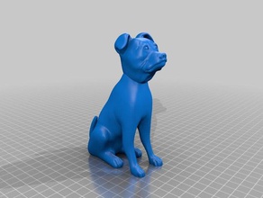 american staffordshire terrier les animaux 3d print model - Mito3D